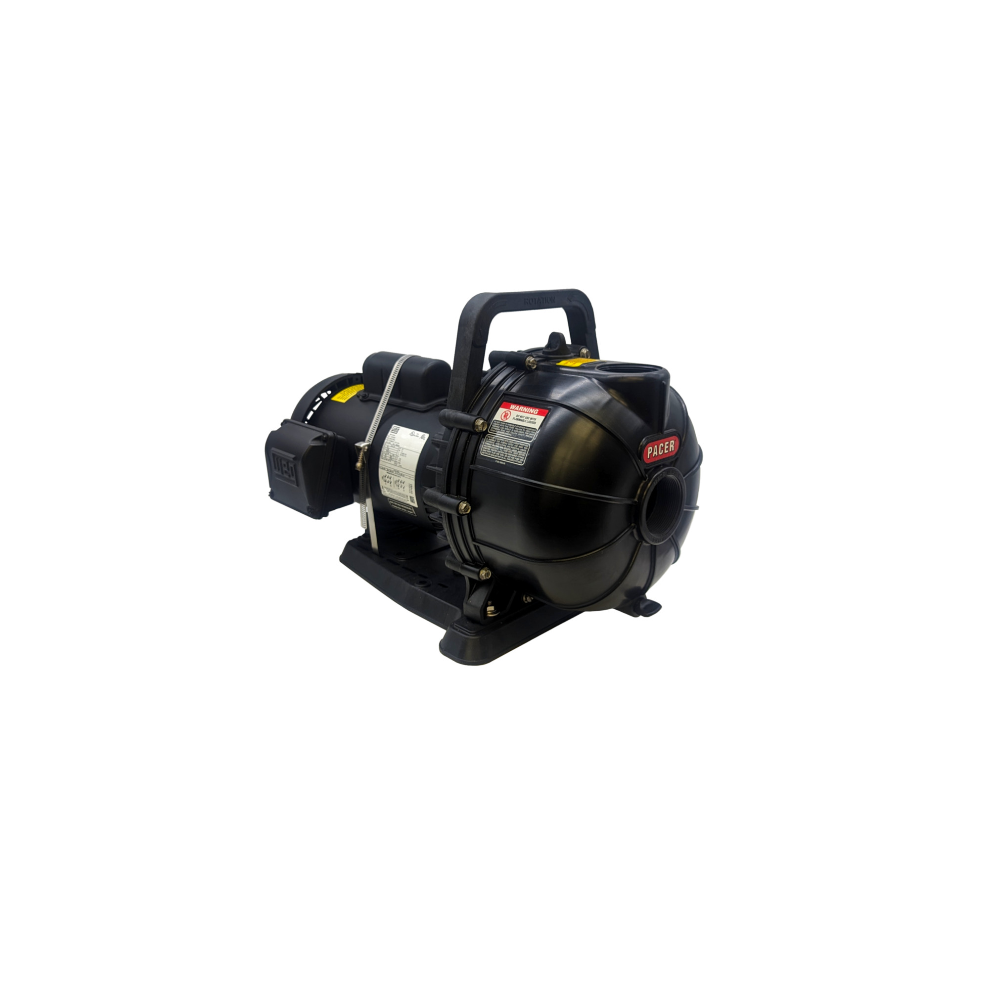 Pacer Electric Drive Self-Priming Centrifugal Water Pump, 6,600 GPH, 2 HP, 2in., Model# SE2ELC2.OC